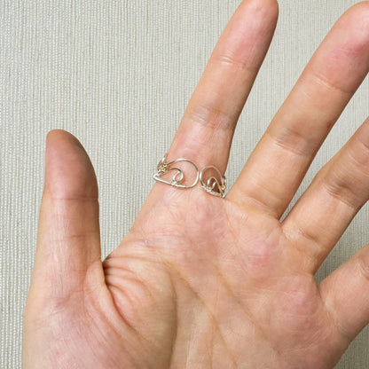 [Crown] Handmade Moonstone Ring - Wire Wrapped Jewelry