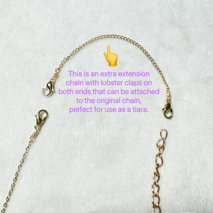 Handmade Labradorite Tiara/Necklace ( Convertible) - Wire Wrapped Jewelry