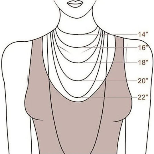 necklace length for reference